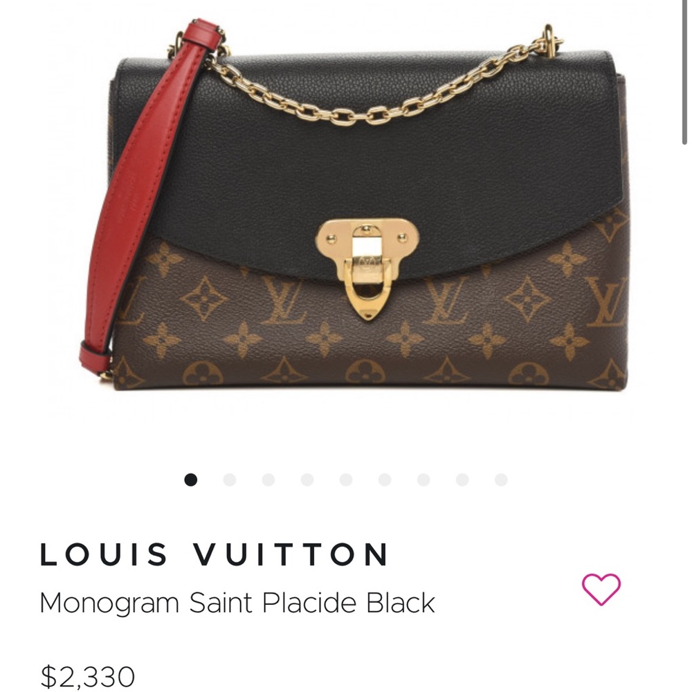 LOUIS VUITTON SAINT PLACIDE MONOGRAM BAG IN BLACK